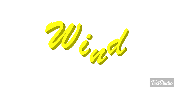 Wind テキスト効果