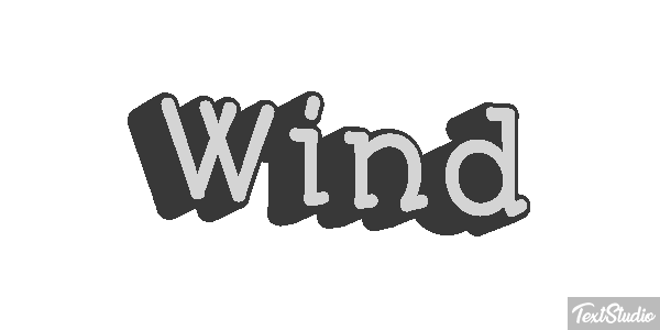 Wind テキスト効果
