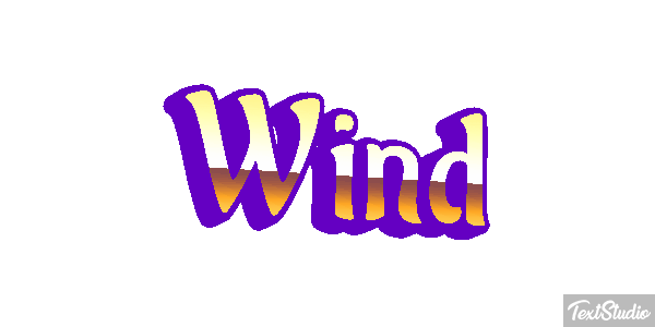 Wind テキスト効果
