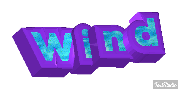 Wind テキスト効果