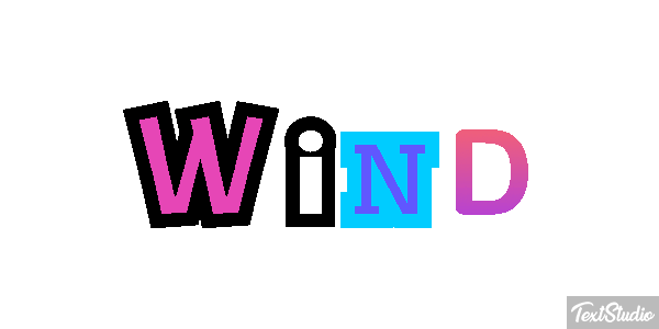 Wind テキスト効果