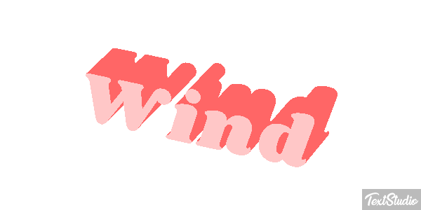 Wind テキスト効果