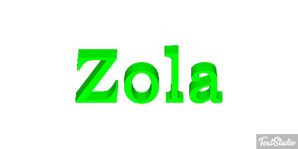 Zola Text effect