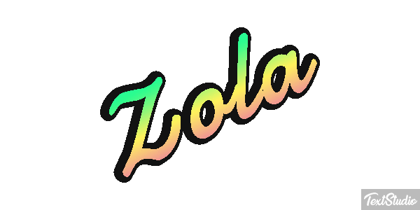 Zola Text effect