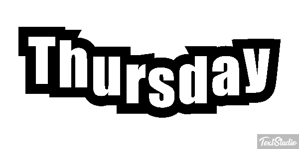 Thursday Texteffekt