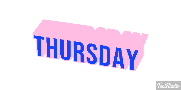 Thursday Texteffekt