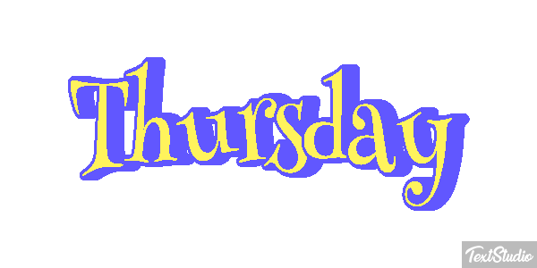 Thursday Texteffekt