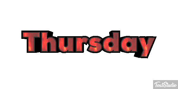 Thursday Texteffekt