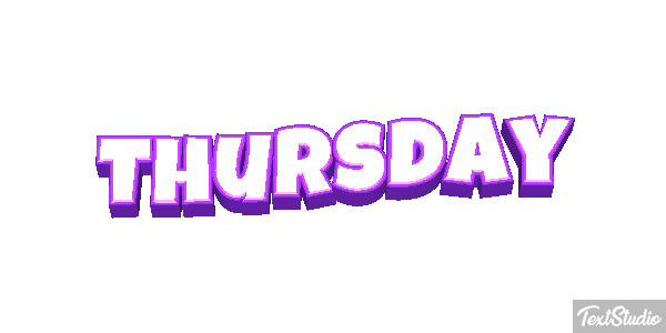 Thursday Texteffekt