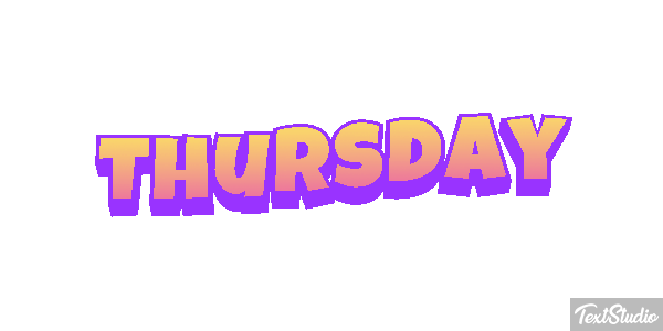 Thursday Texteffekt