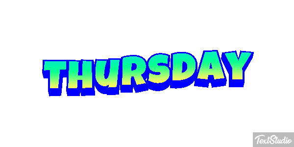Thursday Texteffekt