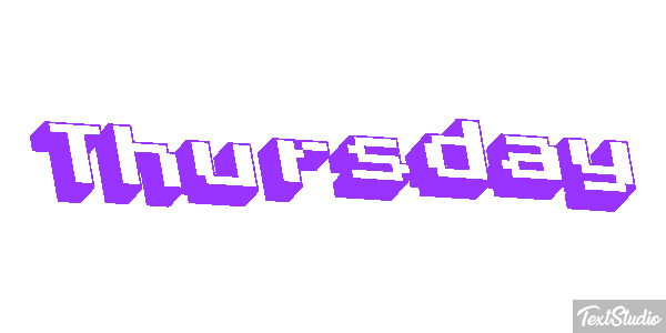 Thursday Texteffekt