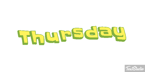 Thursday Texteffekt