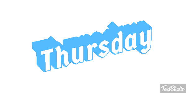 Thursday Texteffekt