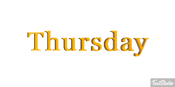 Thursday Texteffekt