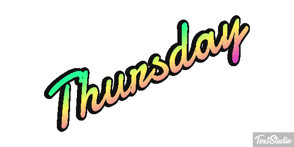 Thursday Texteffekt