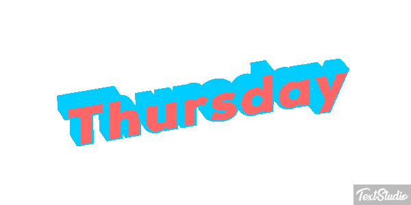Thursday Texteffekt