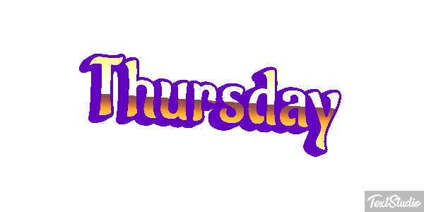 Thursday Texteffekt