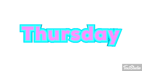 Thursday Texteffekt