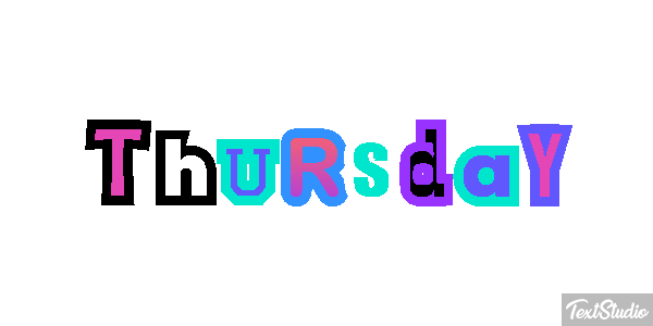 Thursday Texteffekt