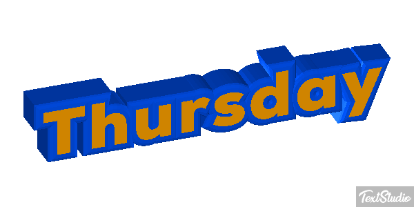 Thursday Texteffekt