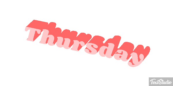 Thursday Texteffekt
