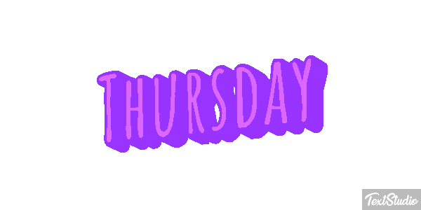Thursday Texteffekt