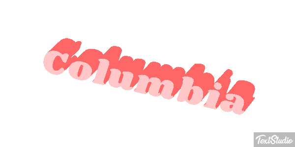 Columbia Текстовый эффект