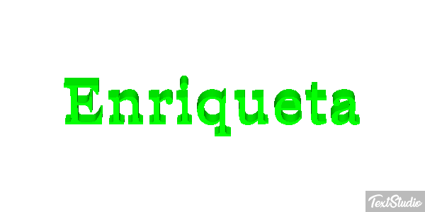 Enriqueta Texteffekt
