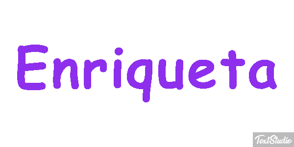 Enriqueta Texteffekt