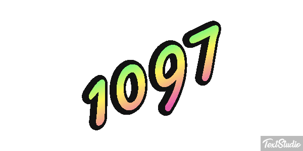 1097 Текстовый эффект
