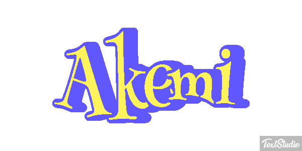 Akemi Text effect