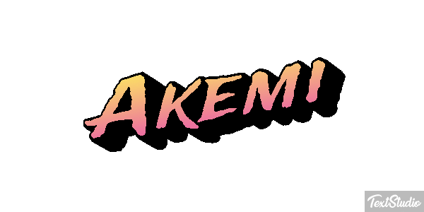 Akemi Text effect