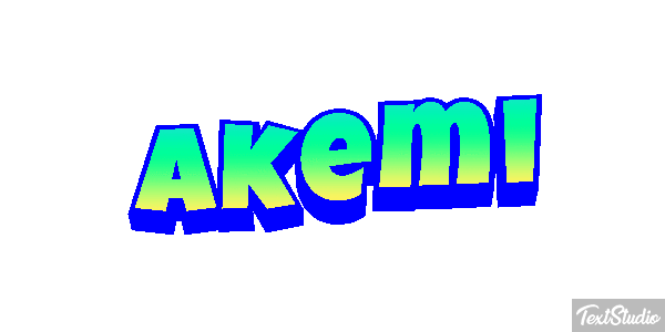 Akemi Text effect