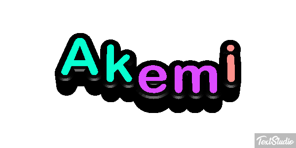 Akemi Text effect