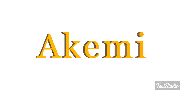 Akemi Text effect