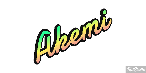 Akemi Text effect
