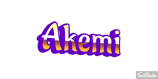 Akemi Text effect