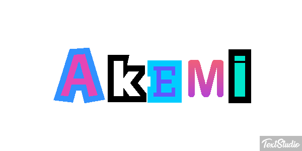 Akemi Text effect