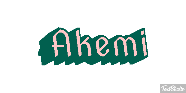 Akemi Text effect