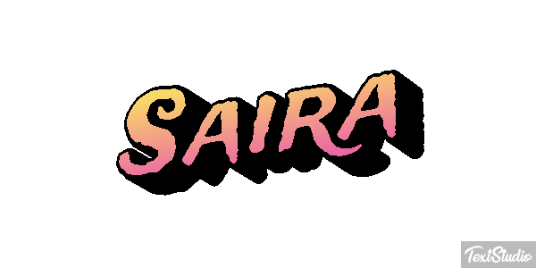 Saira Текстовый эффект