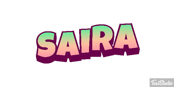 Saira Текстовый эффект