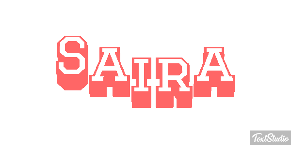 Saira Текстовый эффект