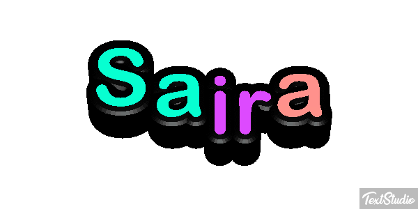 Saira Текстовый эффект