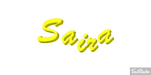 Saira Текстовый эффект