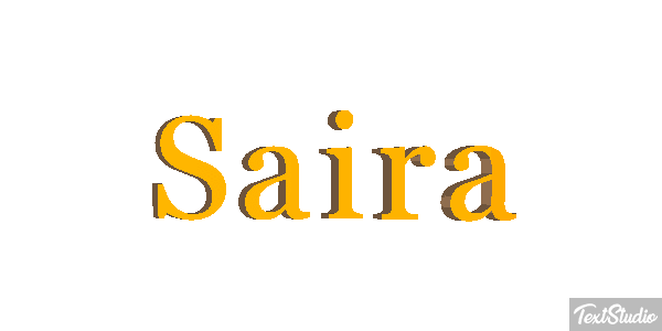 Saira Текстовый эффект