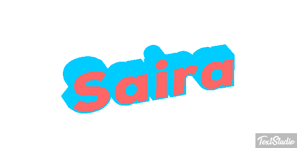 Saira Текстовый эффект
