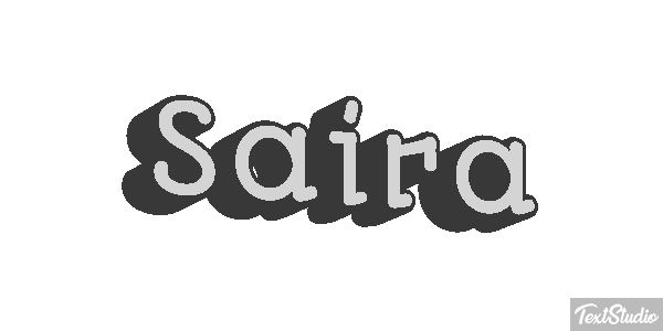 Saira Текстовый эффект