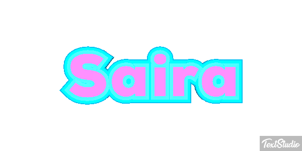 Saira Текстовый эффект