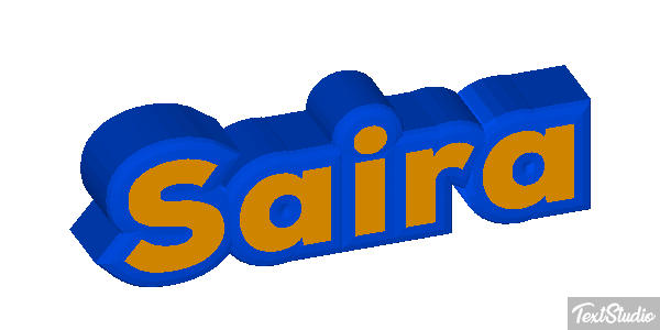 Saira Текстовый эффект